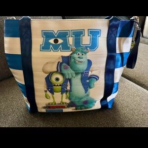 Harveys Blue and Silver Monsters University Keychain